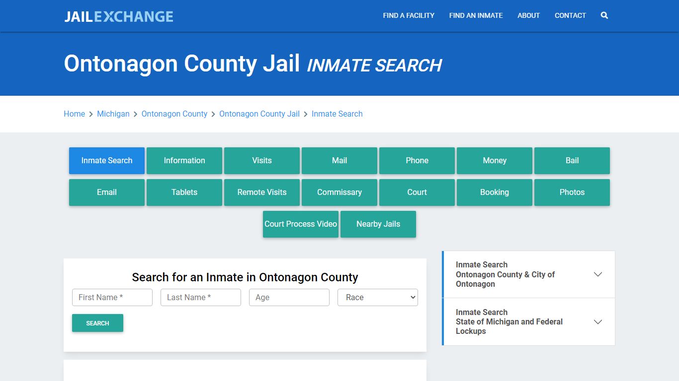 Ontonagon County Jail, MI Inmate Search: Roster & Mugshots